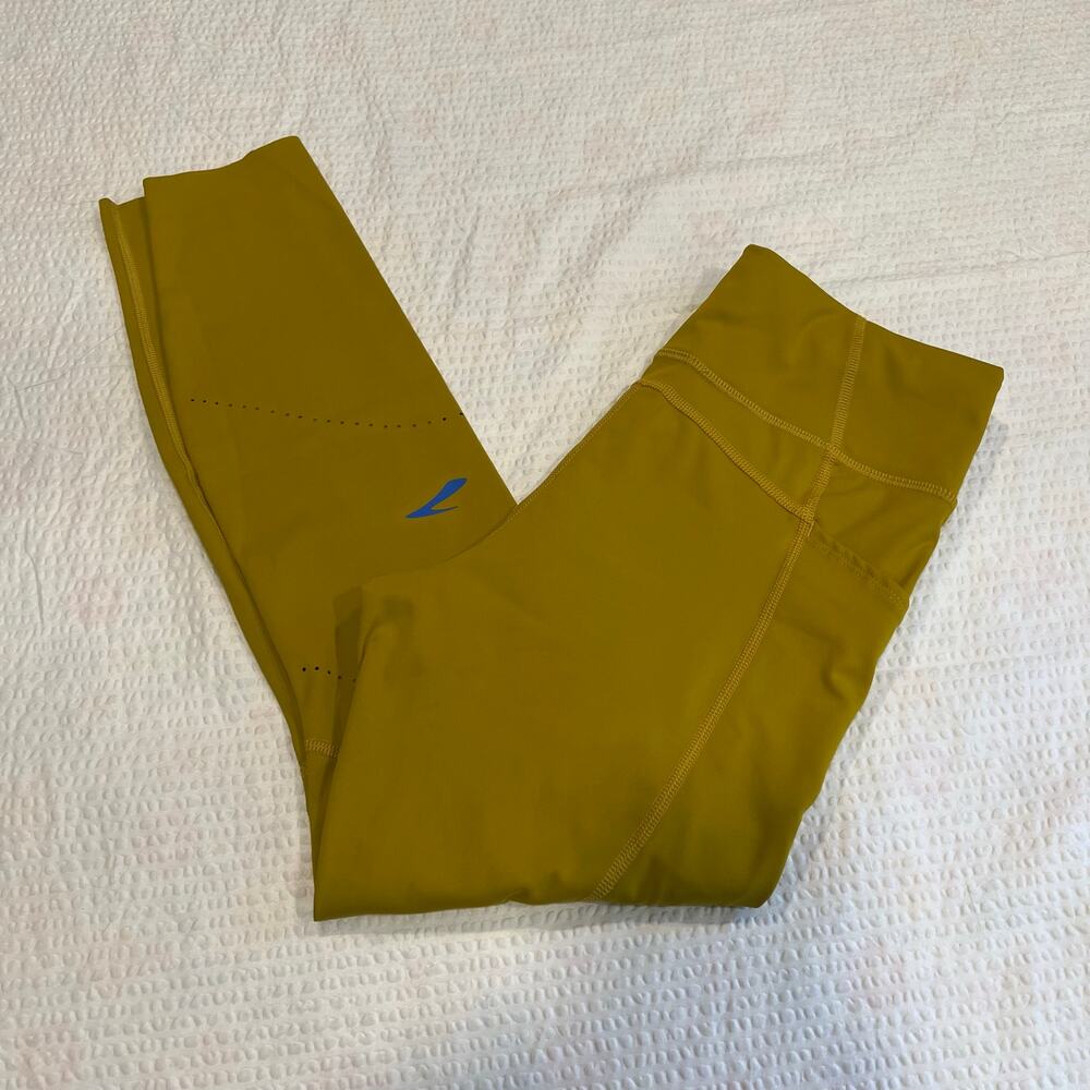 Brooks mustard yellow leggings size M women